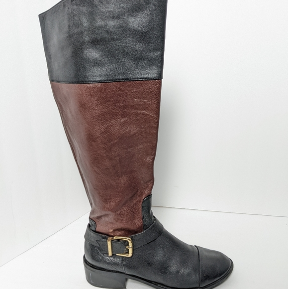 Vince Camuto two tone leather boots - Picture 9 of 16